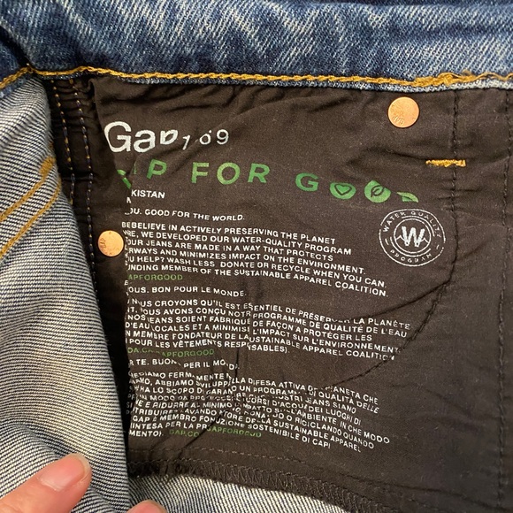 GAP 1969 High Rise Slim Straight Jeans - Women’s Size 30 - Picture 3 of 5